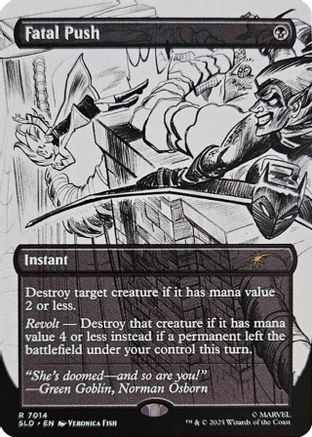 Fatal Push (7014) (SLD-7014) [Secret Lair] Drop Series MTG Single Wizards of the Coast