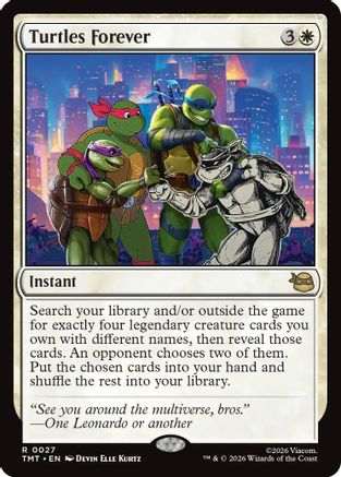 Turtles Forever (TMT-027) [Teenage Mutant Ninja Turtles] Foil MTG Single Wizards of the Coast