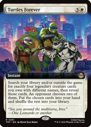 Turtles Forever (TMT-261) [Teenage Mutant Ninja Turtles] Foil MTG Single Wizards of the Coast