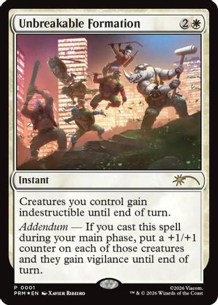 Unbreakable Formation (MEDIA-001) [Media Promos] Foil MTG Single Wizards of the Coast