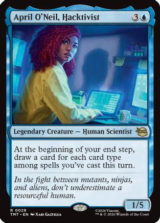 April O'Neil, Hacktivist (TMT-029) [Teenage Mutant Ninja Turtles] MTG Single Wizards of the Coast
