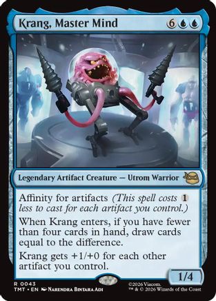 Krang, Master Mind (TMT-043) [Teenage Mutant Ninja Turtles] Foil MTG Single Wizards of the Coast