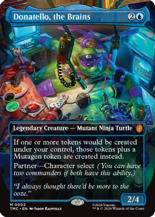 Donatello, the Brains (0002) (TMC-002) [Commander: Teenage Mutant Ninja Turtles] Foil MTG Single Wizards of the Coast