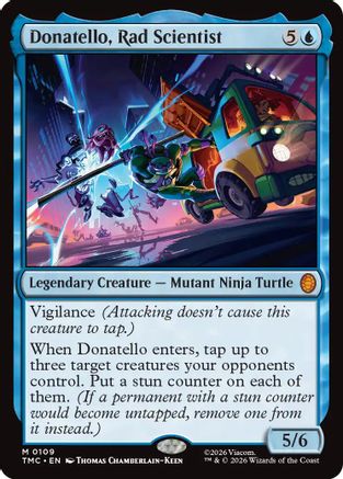 Donatello, Rad Scientist (TMC-109) [Commander: Teenage Mutant Ninja Turtles] MTG Single Wizards of the Coast