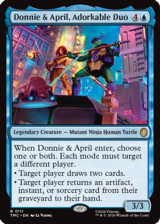Donnie & April, Adorkable Duo (TMC-111) [Commander: Teenage Mutant Ninja Turtles] MTG Single Wizards of the Coast