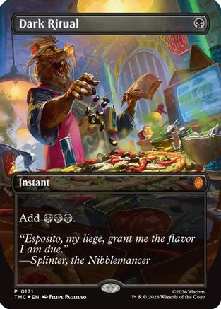 Dark Ritual (TMC-131) [Commander: Teenage Mutant Ninja Turtles] Foil MTG Single Wizards of the Coast