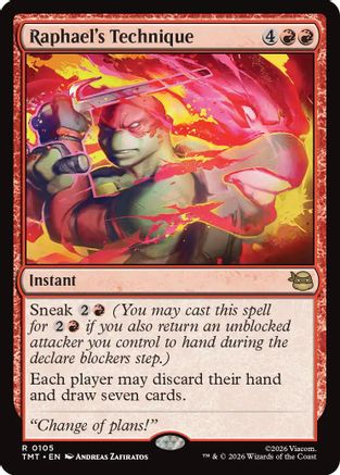 Raphael's Technique (TMT-105) [Teenage Mutant Ninja Turtles] MTG Single Wizards of the Coast
