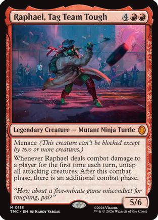 Raphael, Tag Team Tough (TMC-118) [Commander: Teenage Mutant Ninja Turtles] MTG Single Wizards of the Coast