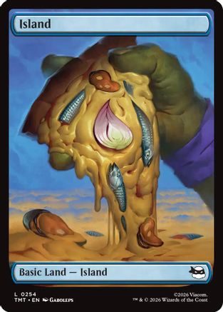 Island (0254) (TMT-254) [Teenage Mutant Ninja Turtles] Foil MTG Single Wizards of the Coast