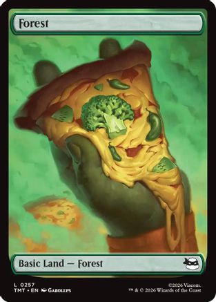 Forest (0257) (TMT-257) [Teenage Mutant Ninja Turtles] MTG Single Wizards of the Coast