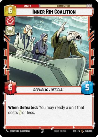 Inner Rim Coalition (154/264) [Secrets of Power] Star Wars: Unlimited Single Disney