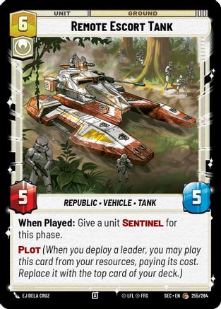 Remote Escort Tank (255/264) [Secrets of Power] Star Wars: Unlimited Single Disney