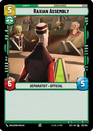 Raxian Assembly (118/264) [Secrets of Power] Star Wars: Unlimited Single Disney