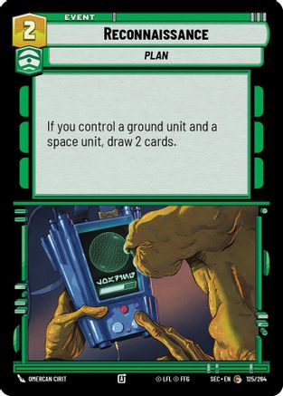 Reconnaissance (125/264) [Secrets of Power] Star Wars: Unlimited Single Disney