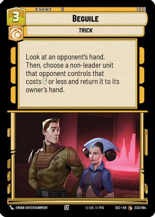 Beguile (233/264) [Secrets of Power] Star Wars: Unlimited Single Disney