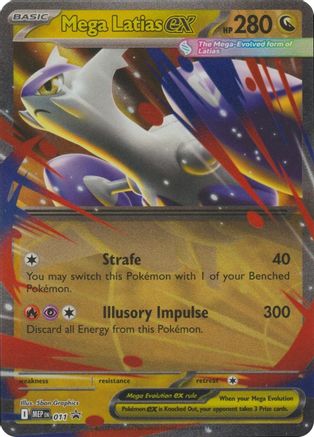Mega Latias ex - 011 (11) Holofoil [ME Mega Evolution Promo] Pokemon Single Pokémon