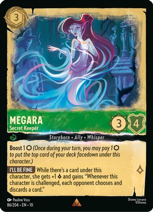 Megara - Secret Keeper (86/204) [Whispers in the Well] Lorcana Single Disney