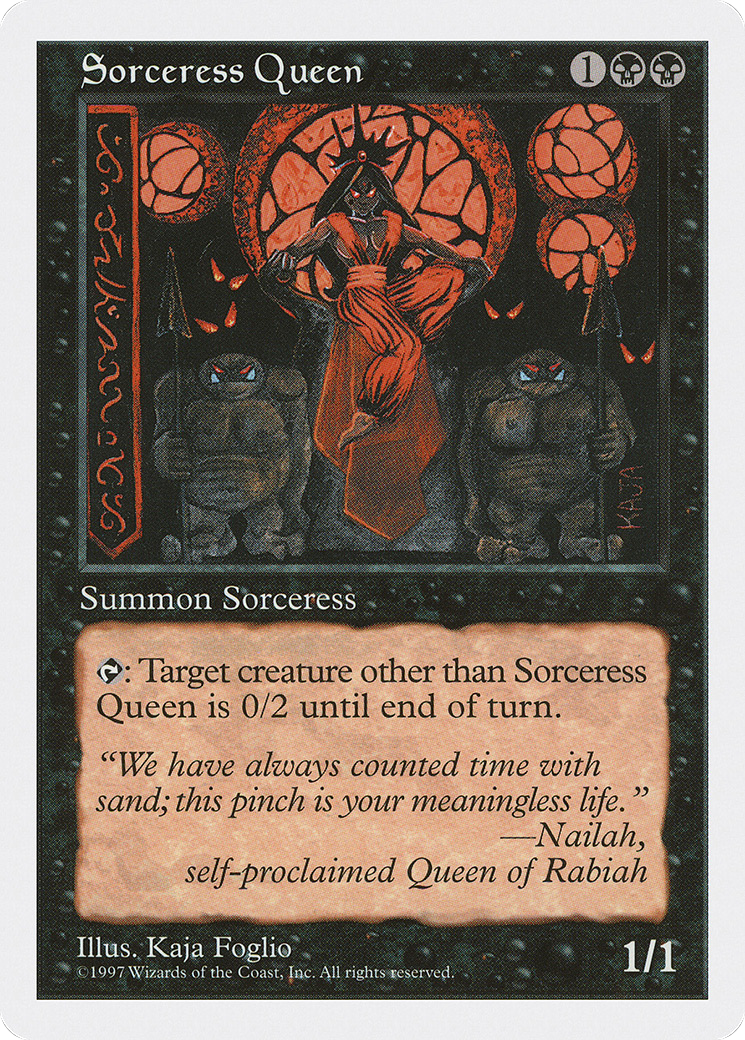 Sorceress Queen (5ED-194) [Fifth Edition] MTG Single Wizards of the Coast