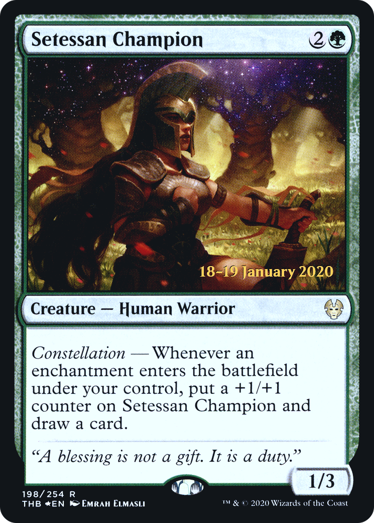 Setessan Champion (PRE-198) [Theros Beyond Death Promos] Foil MTG Single Wizards of the Coast