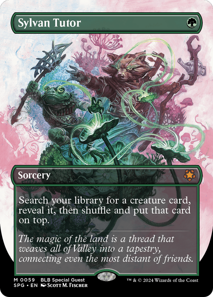 Sylvan Tutor (SPG-059) [Special Guests] (Borderless) MTG Single Wizards of the Coast