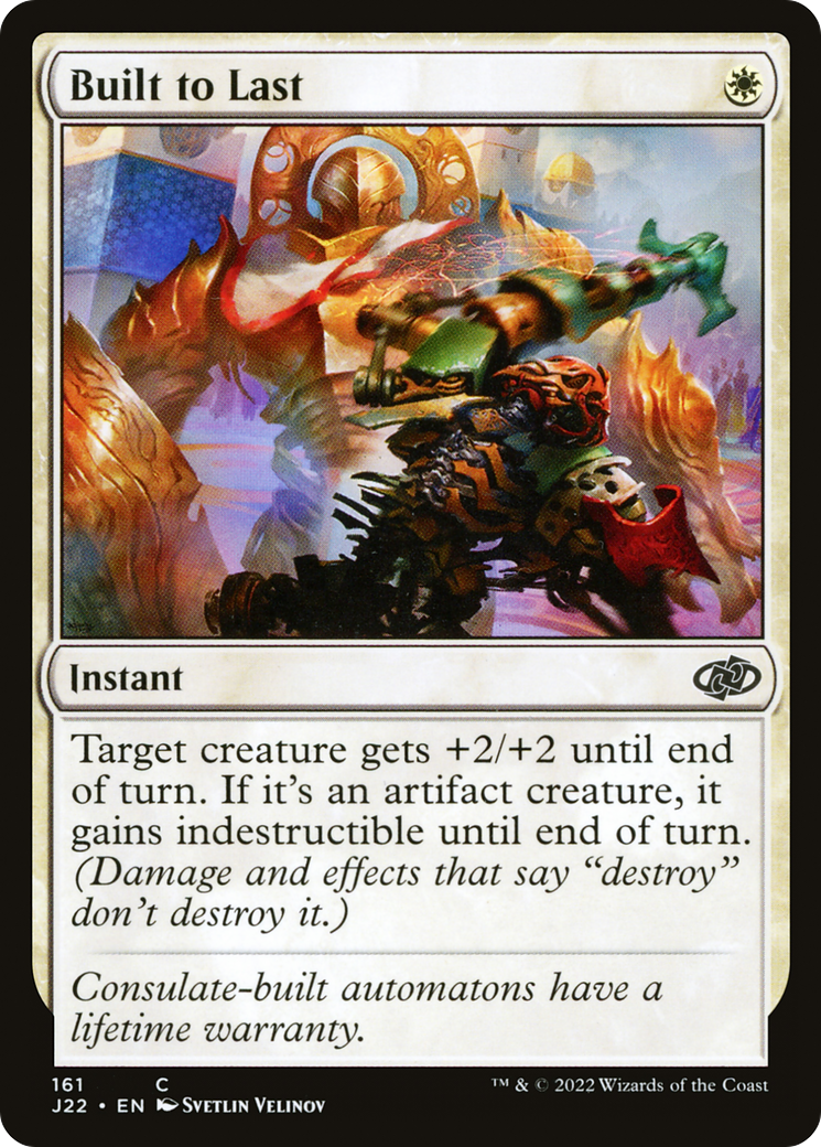 Built to Last (J22-161) [Jumpstart 2022] MTG Single Wizards of the Coast