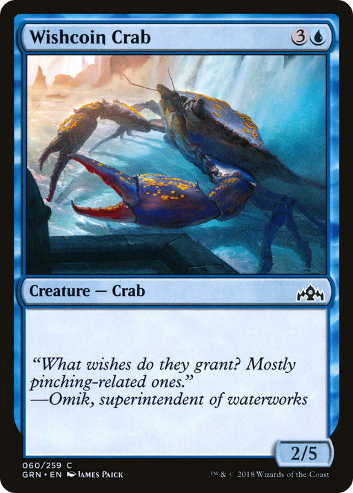 Wishcoin Crab (GRN-060) [Guilds of Ravnica] MTG Single Wizards of the Coast