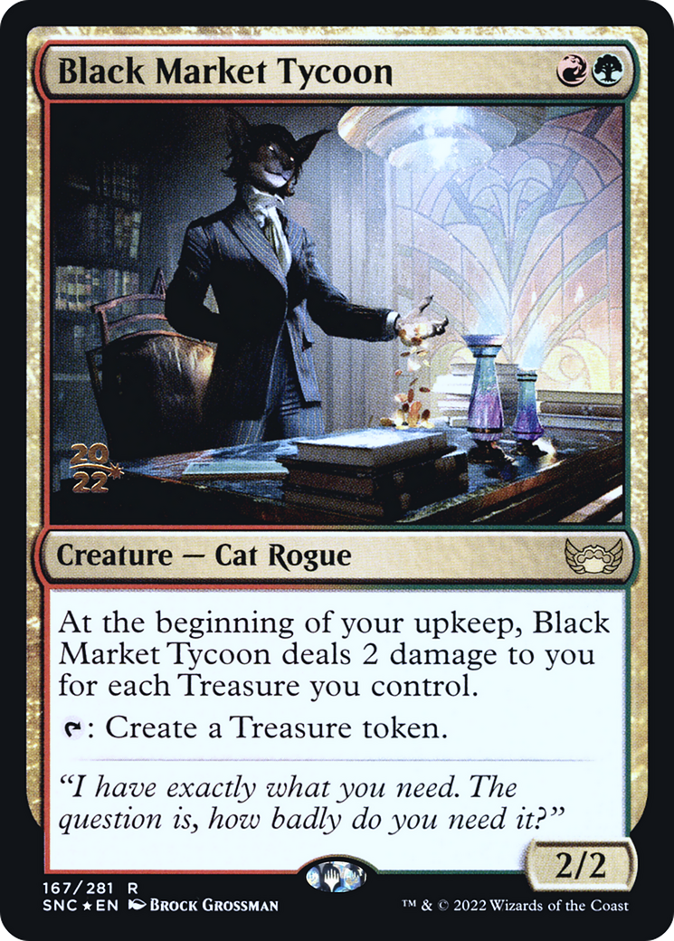 Black Market Tycoon (PRE-167S) [Streets of New Capenna Promos] Foil MTG Single Wizards of the Coast