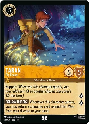 Taran - Pig Keeper (15/204) [Whispers in the Well] Cold Foil Lorcana Single Disney