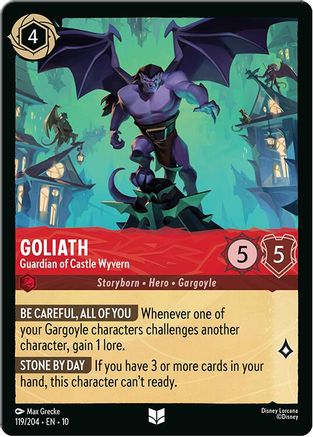 Goliath - Guardian of Castle Wyvern (119/204) [Whispers in the Well] Cold Foil Lorcana Single Disney