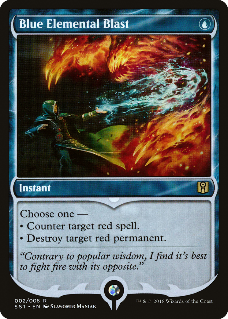 Blue Elemental Blast (SS1-002) [Misc] Signature Spellbook: Jace MTG Single Wizards of the Coast