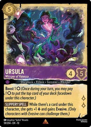 Ursula - Whisper of Vanessa (59/204) [Whispers in the Well] Lorcana Single Disney