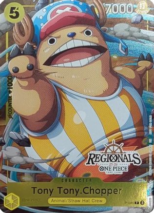 Tony Tony.Chopper (CS 25-26 Regionals Textured Chase Promo) (P-089) [One Piece Promotion Cards] Foil One Piece Single Bandai
