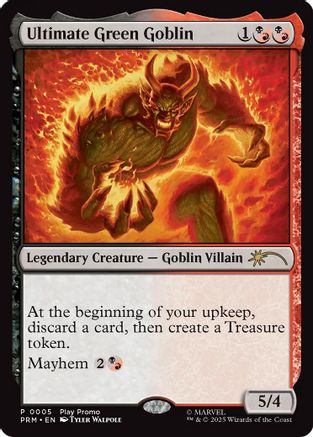 Ultimate Green Goblin (PLAY-005) [Misc] Play Promos Foil MTG Single Wizards of the Coast
