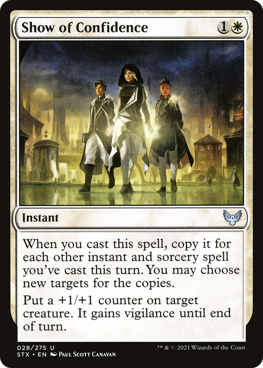 Show of Confidence (STX-028) [Strixhaven: School of Mages] MTG Single Wizards of the Coast
