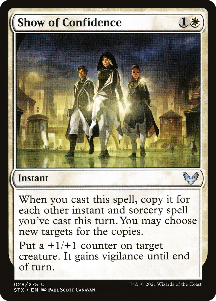 Show of Confidence (STX-028) [Strixhaven: School of Mages] Foil MTG Single Wizards of the Coast