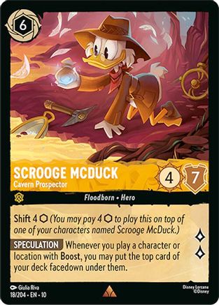 Scrooge McDuck - Cavern Prospector (18/204) [Whispers in the Well] Lorcana Single Disney