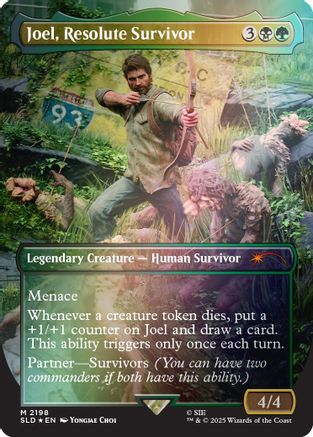 Joel, Resolute Survivor (Rainbow Foil) (SLD-2198) [Secret Lair] Drop Series Foil MTG Single Wizards of the Coast