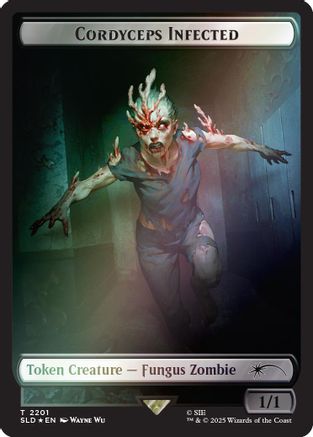 Cordyceps Infected Token (2201) (Rainbow Foil) (SLD-2201) [Secret Lair] Drop Series Foil MTG Single Wizards of the Coast