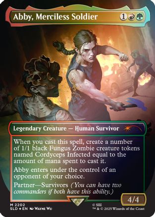 Abby, Merciless Soldier (Rainbow Foil) (SLD-2202) [Secret Lair] Drop Series Foil MTG Single Wizards of the Coast