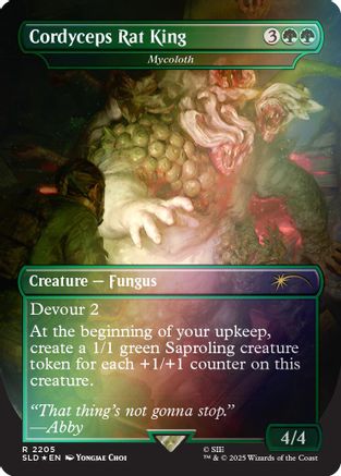 Cordyceps Rat King - Mycoloth (Rainbow Foil) (SLD-2205) [Secret Lair Drop Series] Foil MTG Single Secret Lair Drop Series