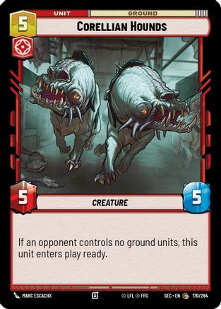 Corellian Hounds (170/264) [Secrets of Power] Star Wars: Unlimited Single Disney