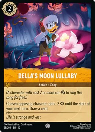 Della's Moon Lullaby (28/204) [Whispers in the Well] Cold Foil Lorcana Single Disney