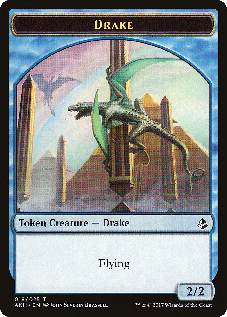 Drake Token (AKH-018) [Tokens] Amonkhet Tokens Foil MTG Single Wizards of the Coast