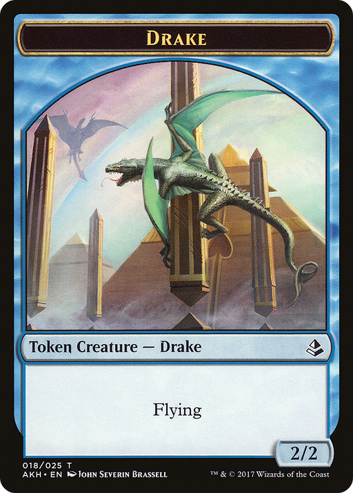 Drake Token (AKH-018) [Tokens] Amonkhet Tokens Foil MTG Single Wizards of the Coast