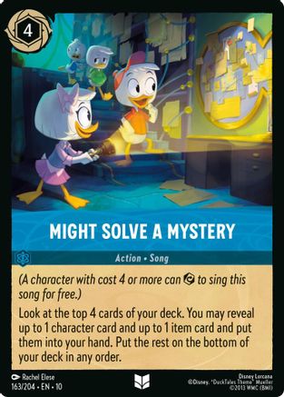 Might Solve a Mystery (163/204) [Whispers in the Well] Lorcana Single Disney