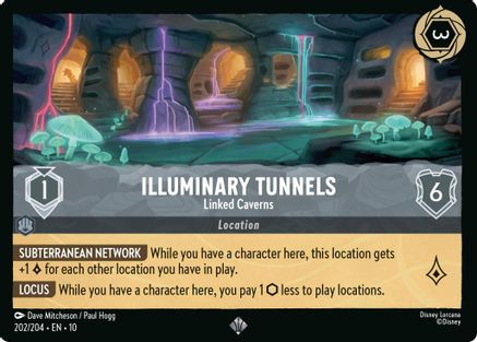 Illuminary Tunnels - Linked Caverns (202/204) [Whispers in the Well] Cold Foil Lorcana Single Disney