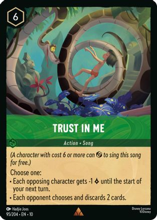 Trust In Me (95/204) [Whispers in the Well] Cold Foil Lorcana Single Disney