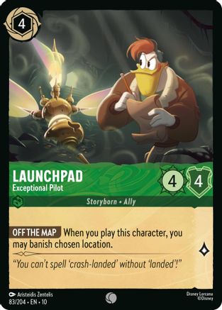 Launchpad - Exceptional Pilot (83/204) [Whispers in the Well] Cold Foil Lorcana Single Disney
