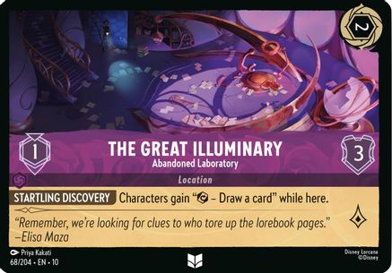 The Great Illuminary - Abandoned Laboratory (69/204) [Whispers in the Well] Lorcana Single Disney