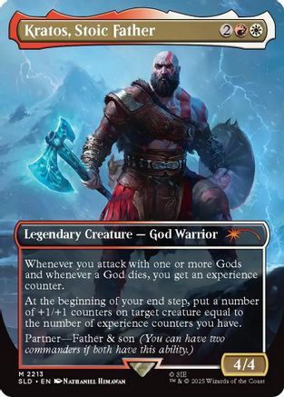 Kratos, Stoic Father (SLD-2213) [Secret Lair] Drop Series Foil MTG Single Wizards of the Coast